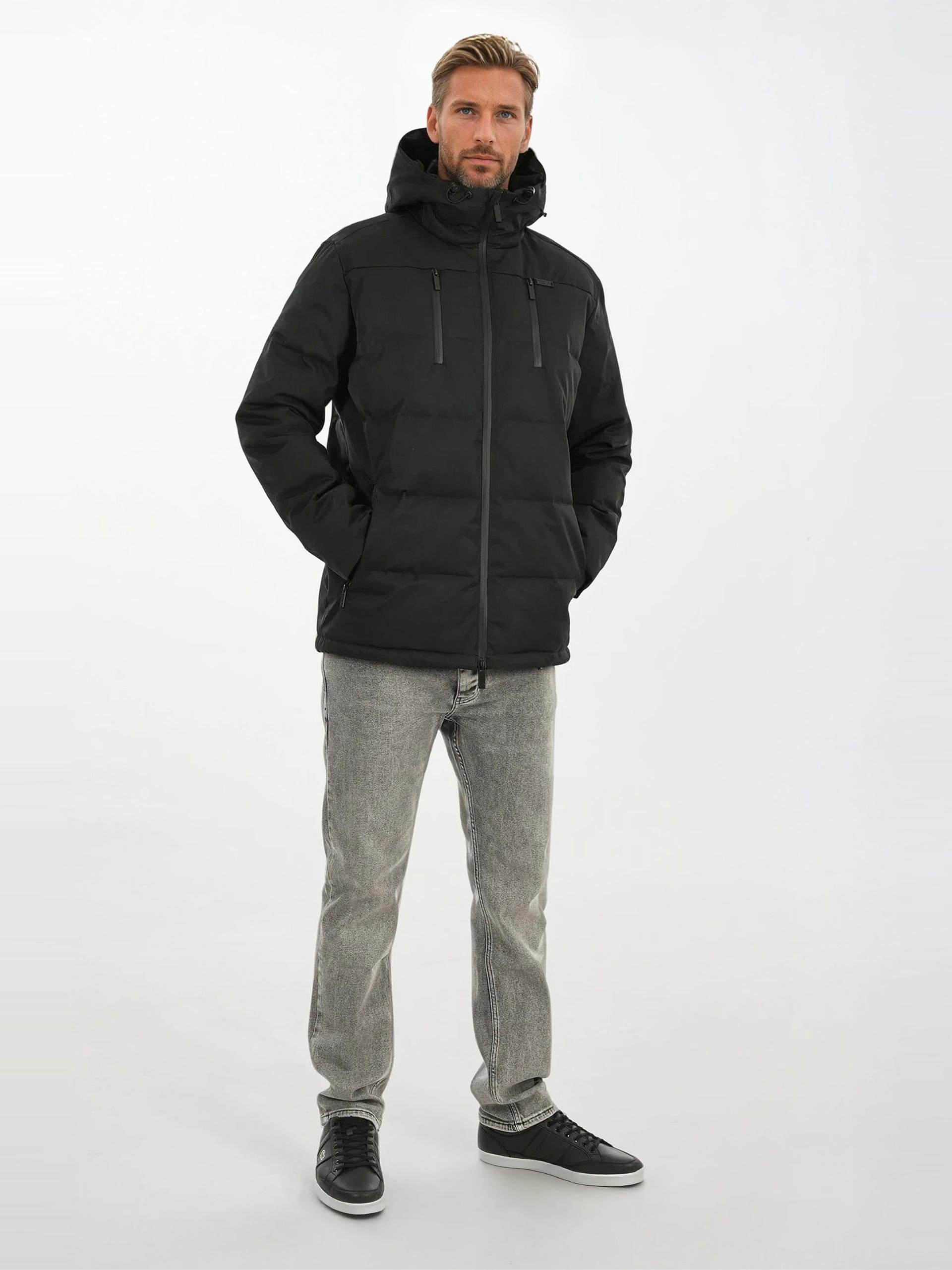 Thumbnail - Arctic Seven Herren Winter Steppjacke AS-455 – Robuste Outdoorjacke Mit Kapuze & Wetterschutz