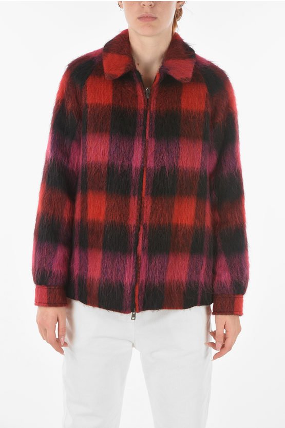 Gefütterte STAG-Jacke mit Tartanmuster in Rosso, Tartan
