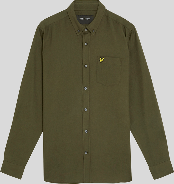 Knopfverschluss-Flanellhemd