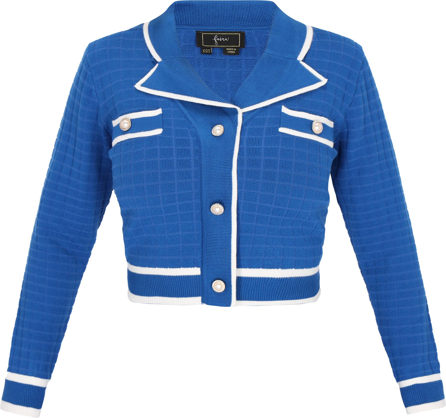 Faina Strickjacke Frauen Blau