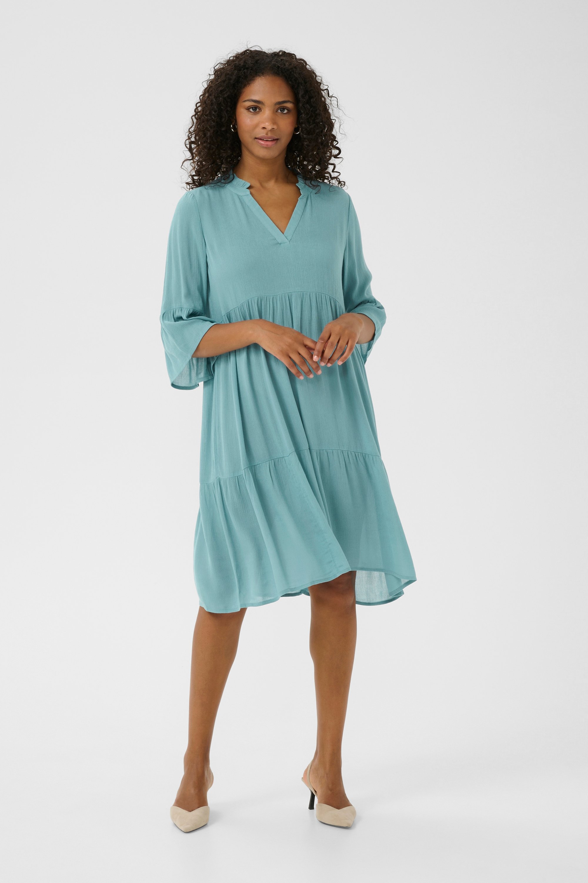 Kleid A-shape teal