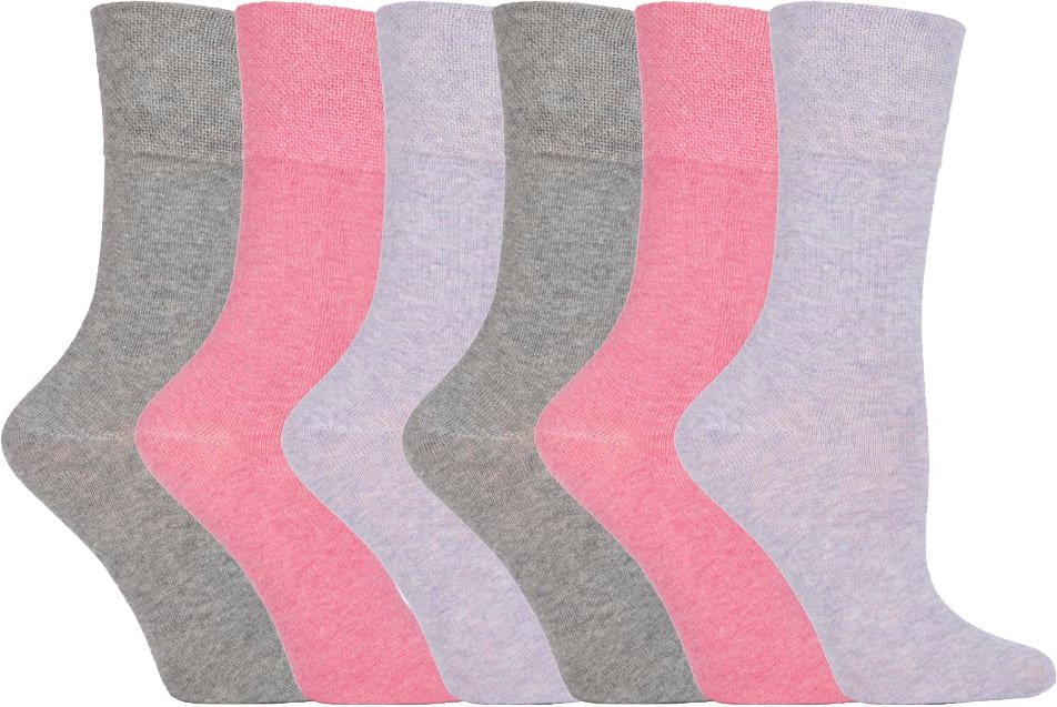 Gentle Grip - 6 Paar Damen Gentle Grip nicht elastische Socken - GG72