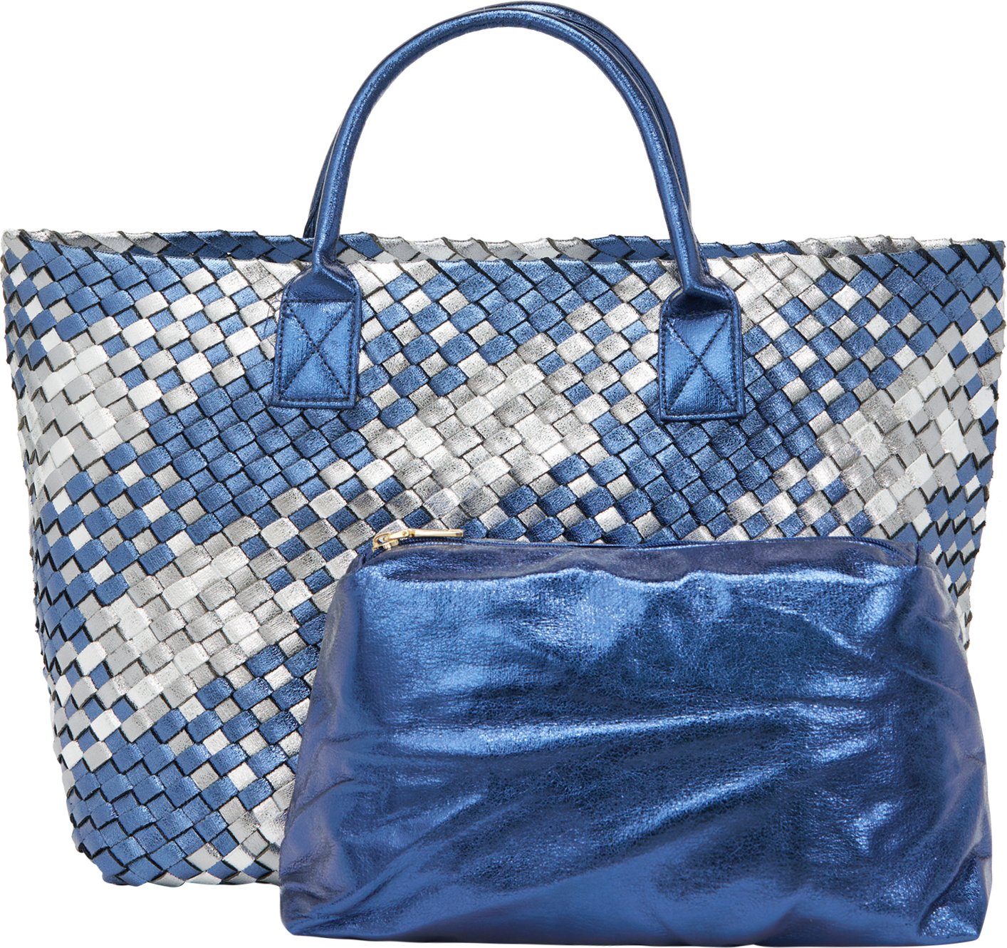 Faina 2-IN-1-Tragetaschen-Set 2-IN-1-Tragetaschen-Set Frauen Silberblau