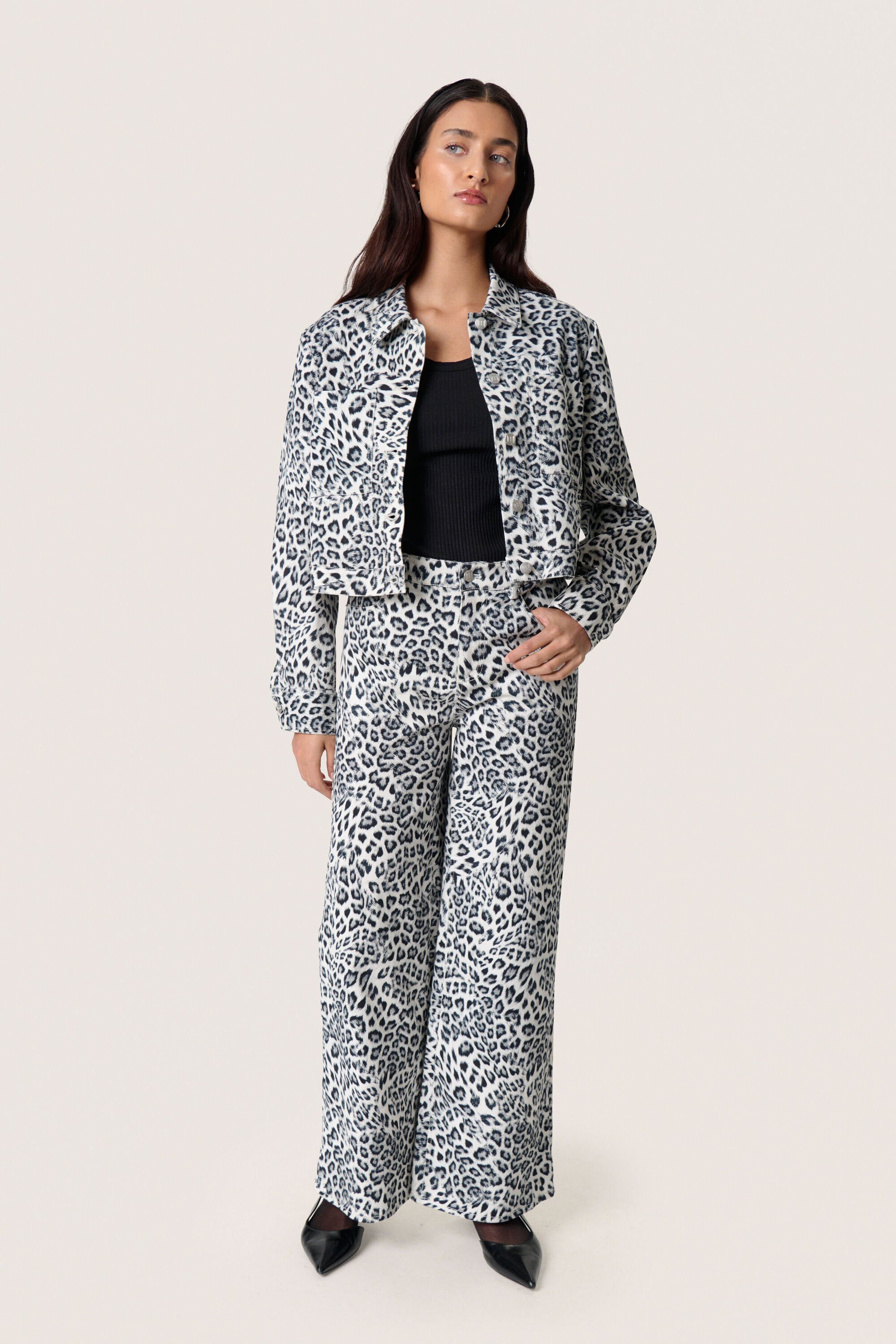 Jeanshemd SLSandja Baggy fit animal