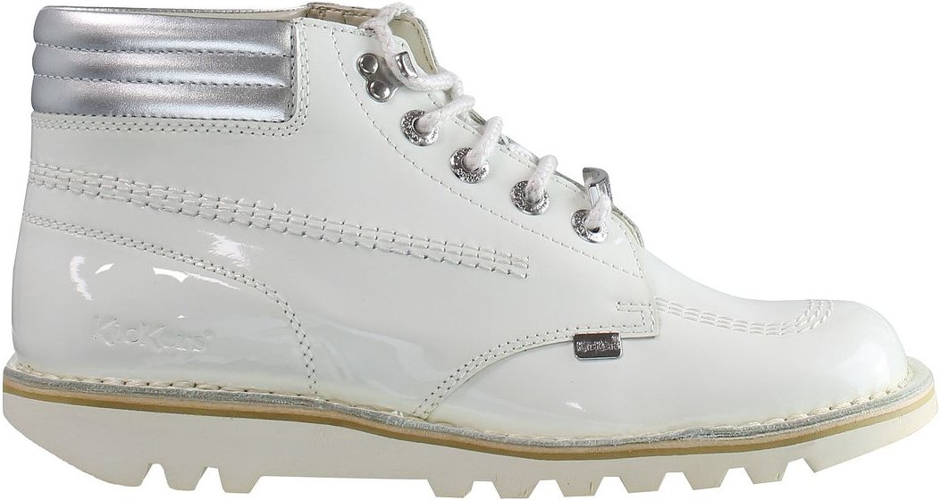 Kicker Throwback -Knöchel Frauen weiße Stiefel