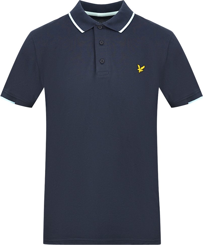 Lyle & Scott Marineblaues Andrew-Polohemd
