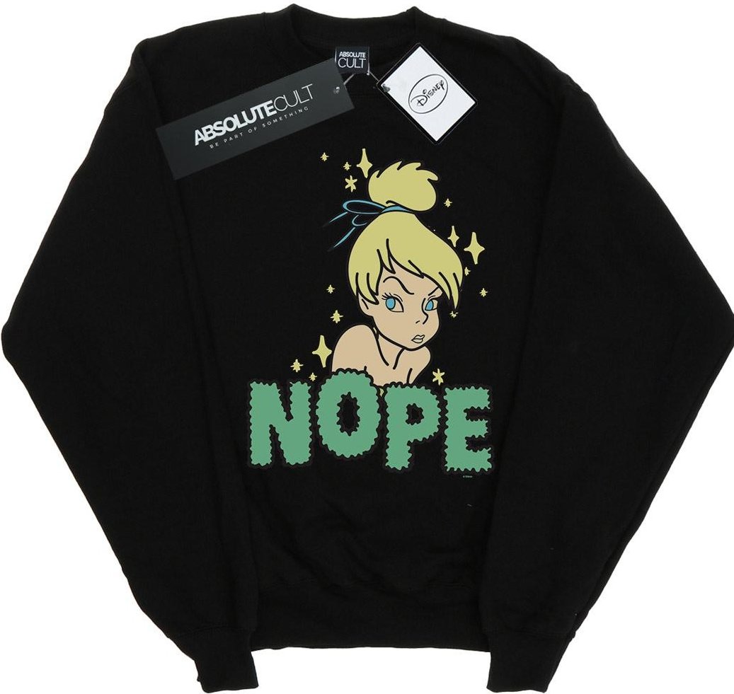 Disney - "Tinker Bell Nope" Sweatshirt für Herren (Schwarz)