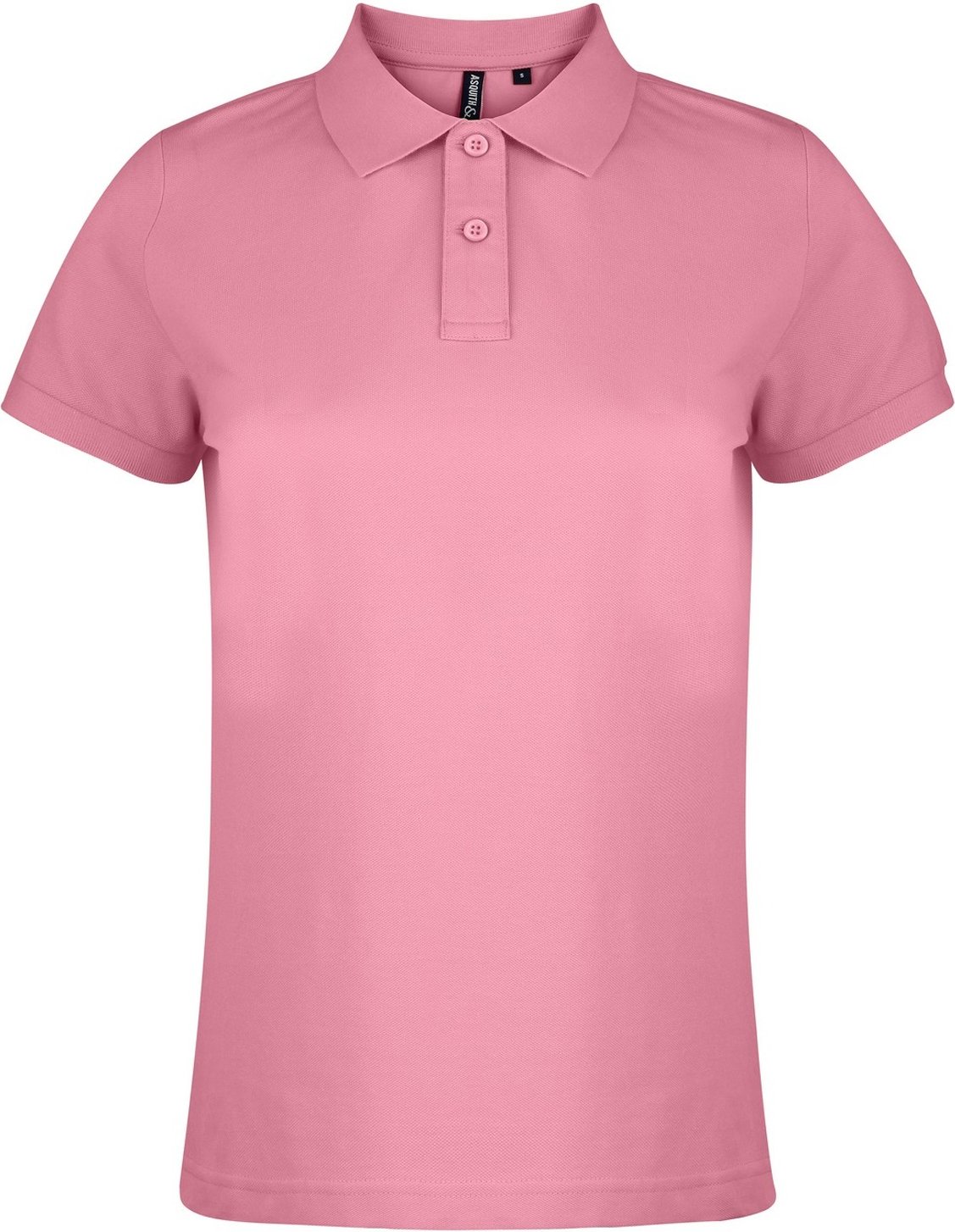Thumbnail - Asquith & Fox - Unifarbenes Poloshirt - Damen (Hellrosa)
