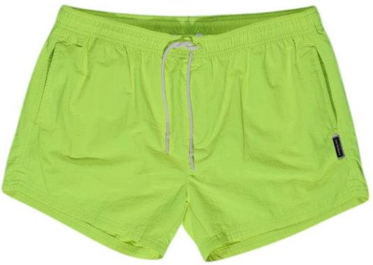 Limefarbene Solid-Schwimmshorts
