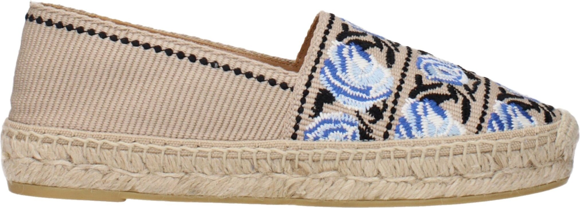 Espadrilles mit Druck und Gummisohle