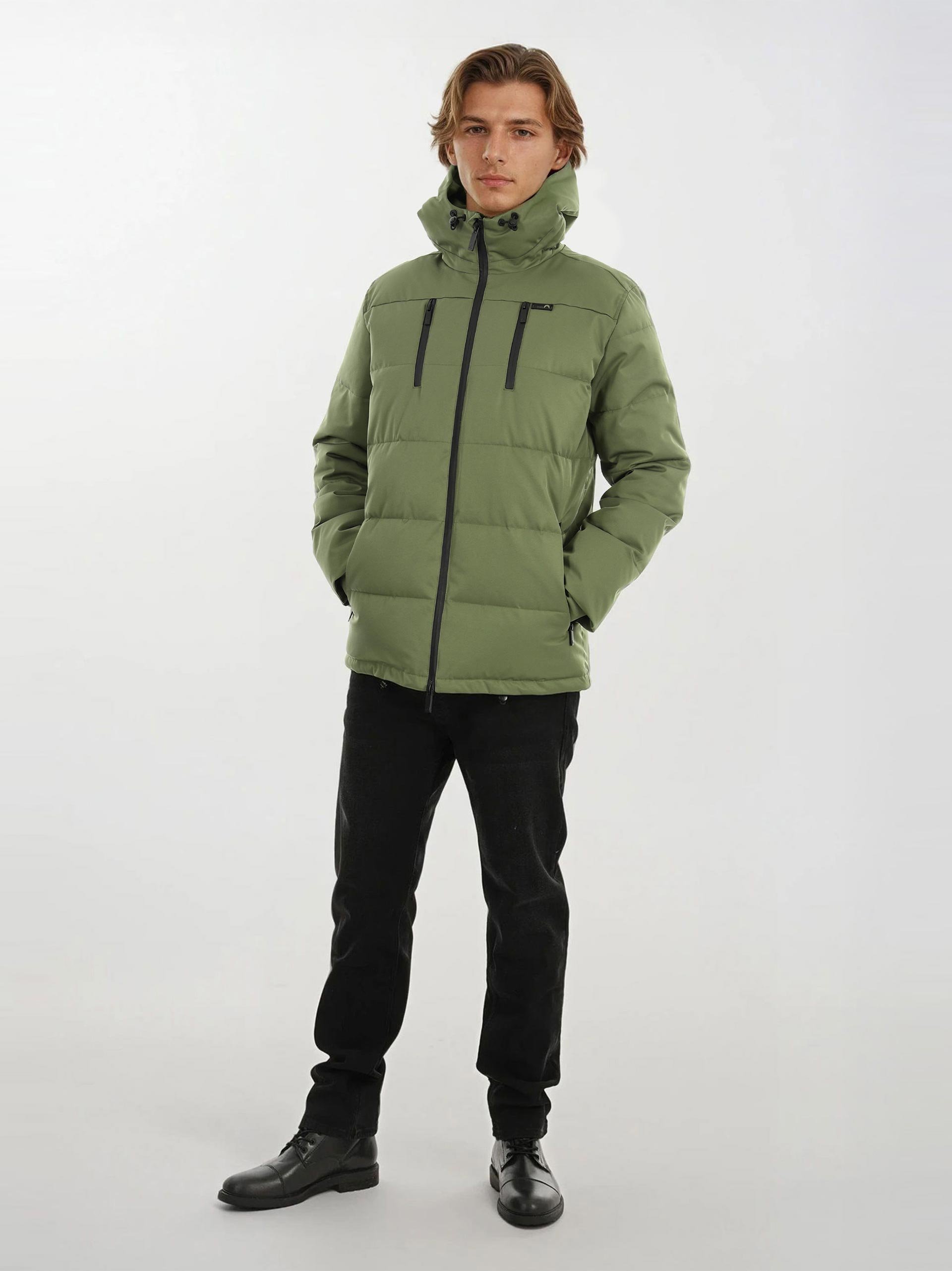 Thumbnail - Arctic Seven Herren Winter Steppjacke AS-455 – Robuste Outdoorjacke Mit Kapuze & Wetterschutz