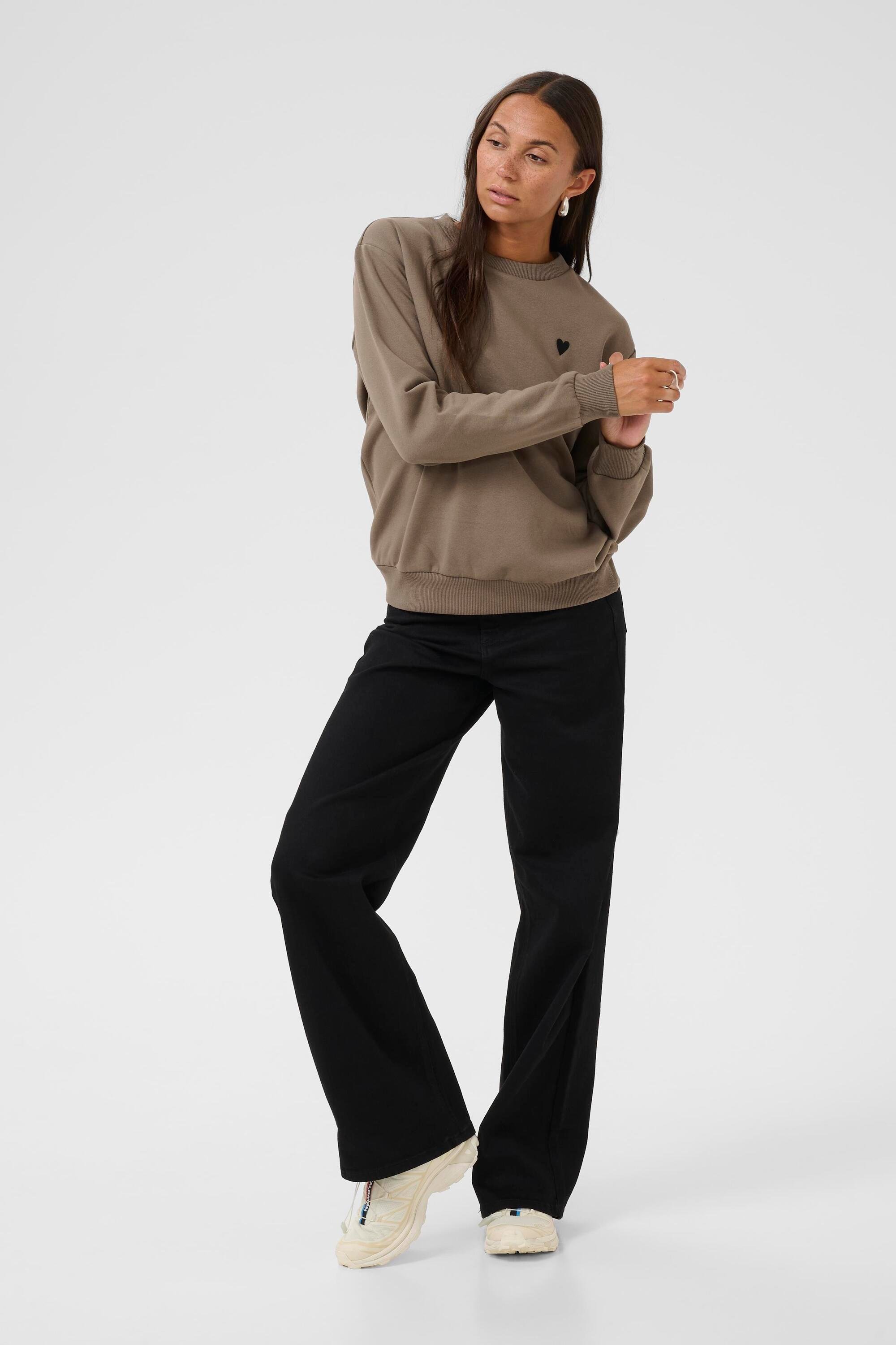 Sweatshirt KAliddy Loose fit brown