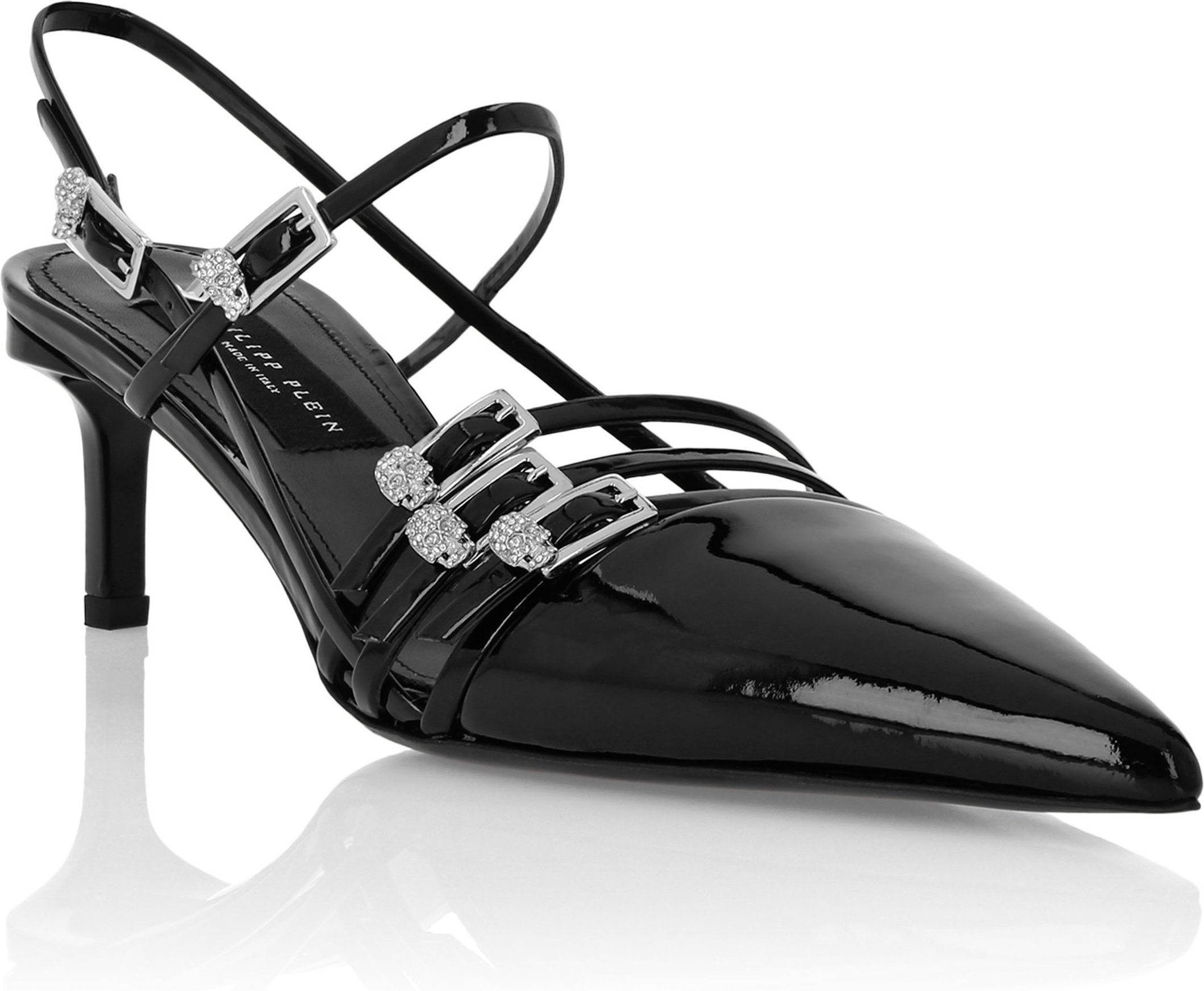 Multi-Strap Mid-Heel Slingbacks 5