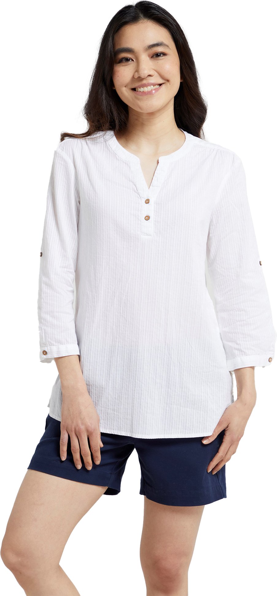 Mountain Warehouse Damen/Damen Petra Relaxed Fit 3/4 Ärmel Shirt (Weiß)