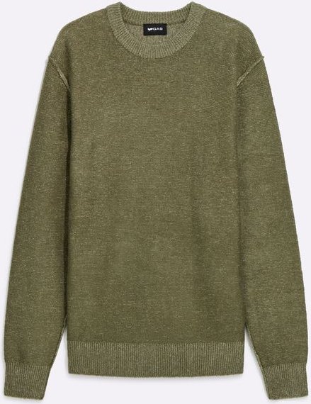 Zweifarbiger Herren-Pullover in normaler Passform AMARI ROUND NECK