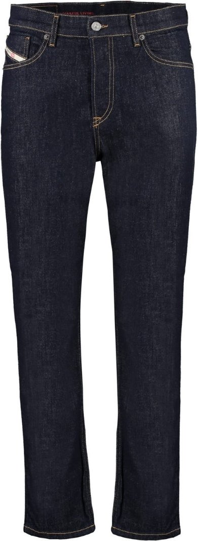 Diesel D-Fining Tapered Jeans aus dunkelblauem Denim