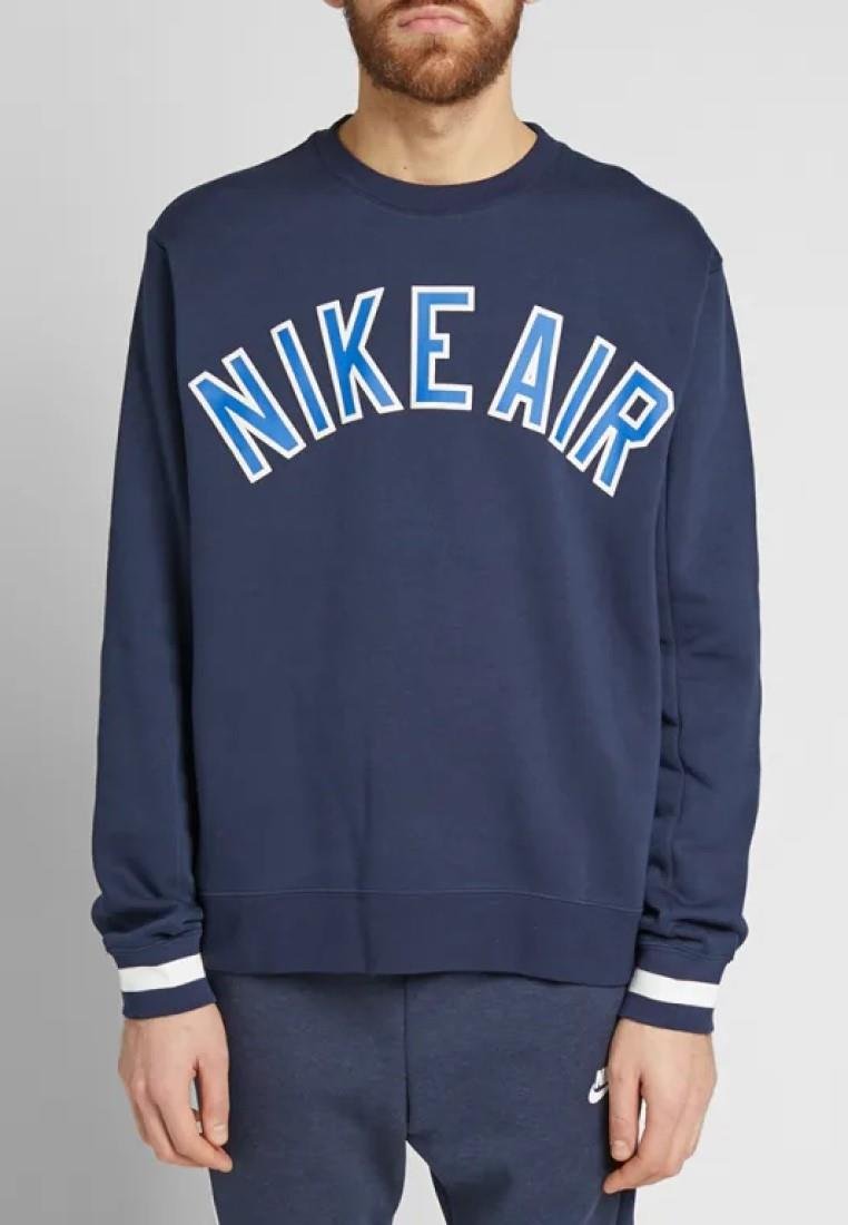 Nike Air Fleece Crew Sweatshirt in Marineblau