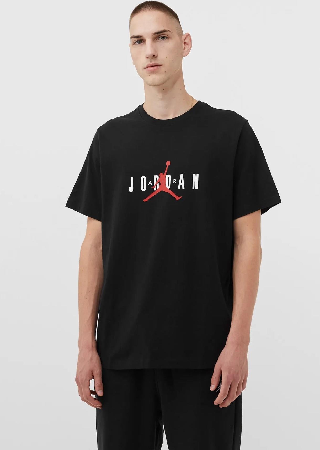 Nike Air Jordan Herren Stretch-T-Shirt in Schwarz