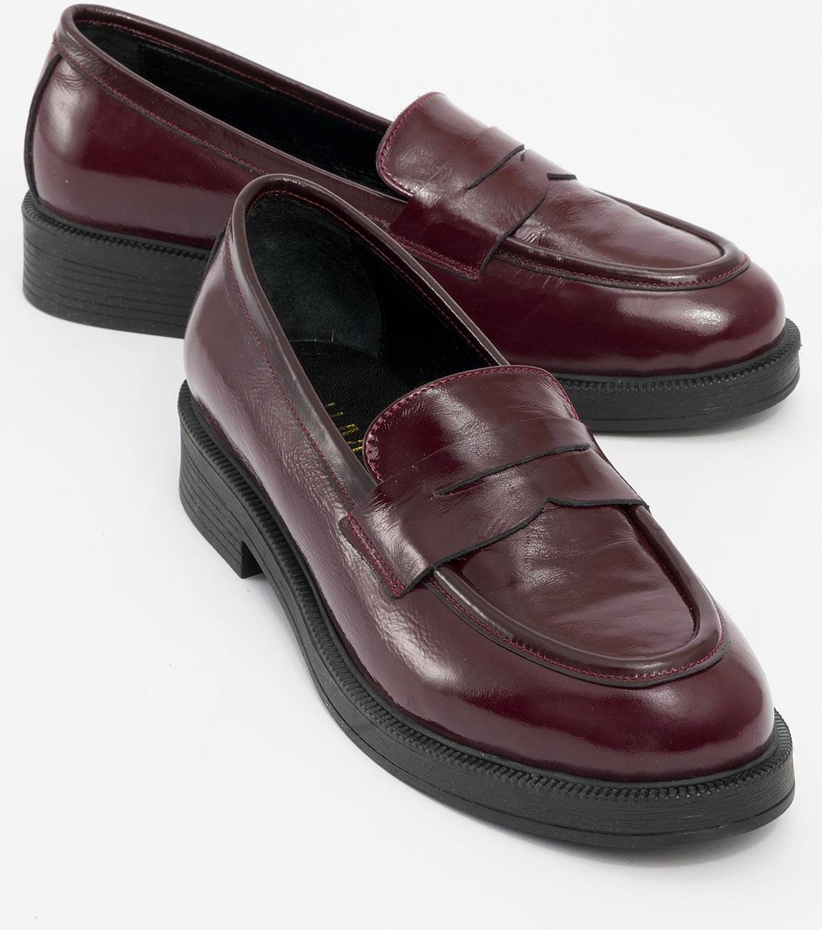 Bree Plateau Penny Leder Loafer Damen