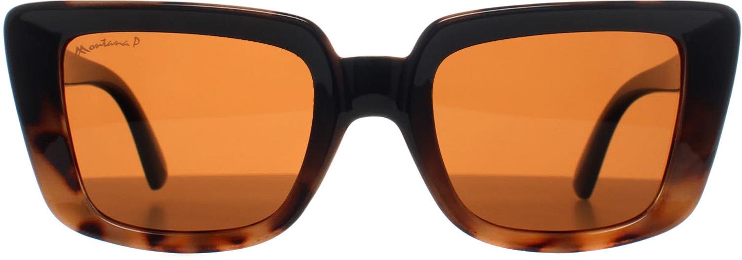 Thumbnail - Montana Rectangle Womens Glänzend Schwarz Schildkröte Braun Polarisiert MP193