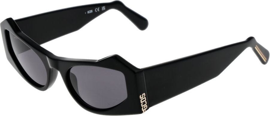 Geometrische Sonnenbrille Schwarz