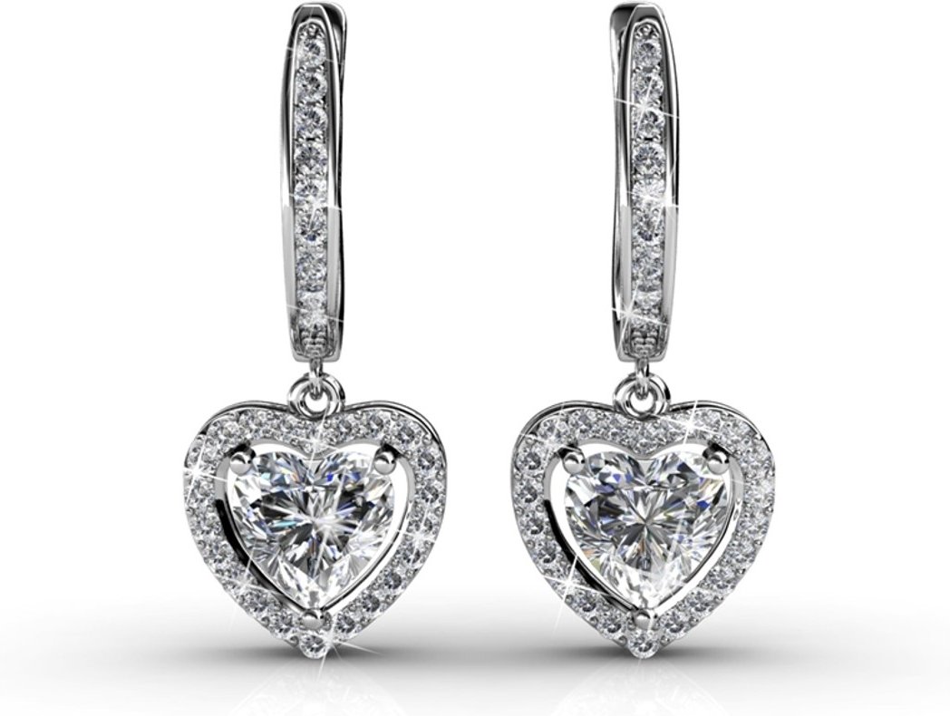 Only Love Ohrringe - Silber und Kristall