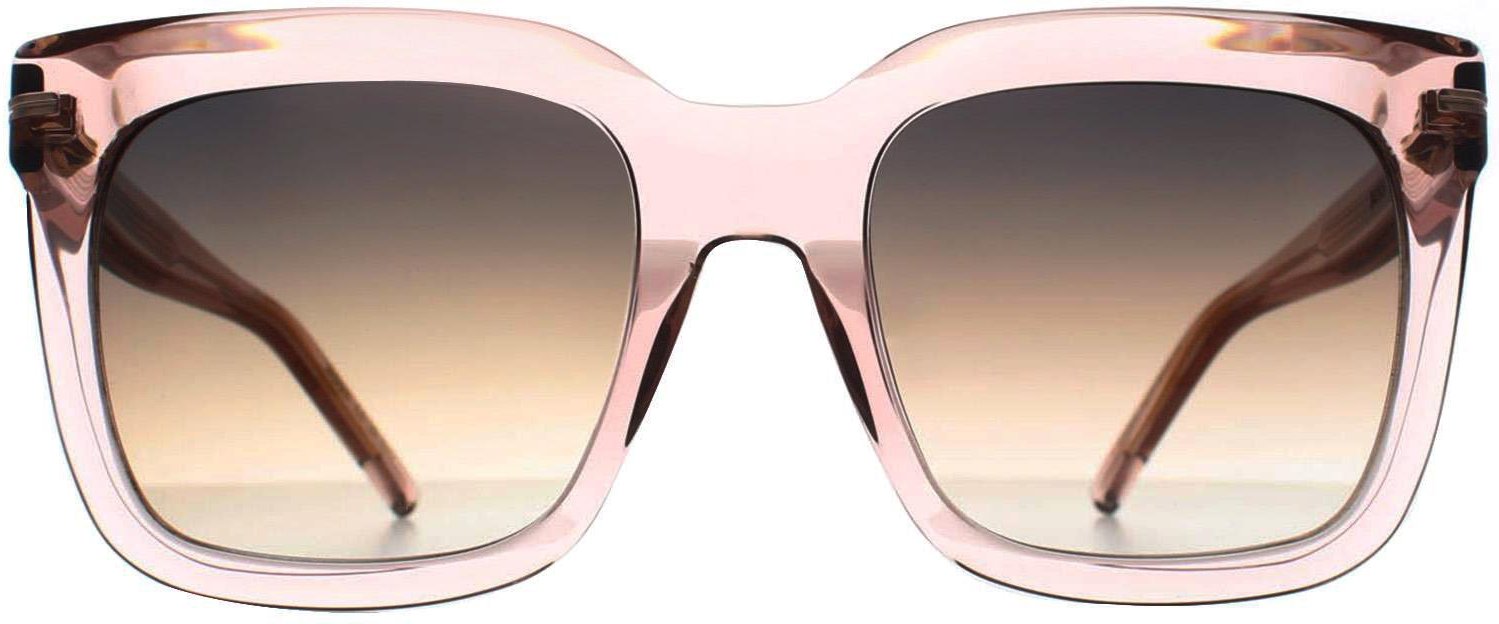 Hugo Boss Square Womens Transparent Rose Grau Braun Gradient BOSS 1656/S