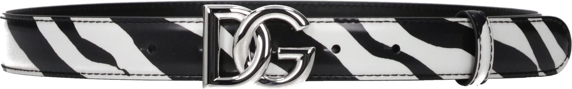 Zebra-Print-Leder-Gürtel