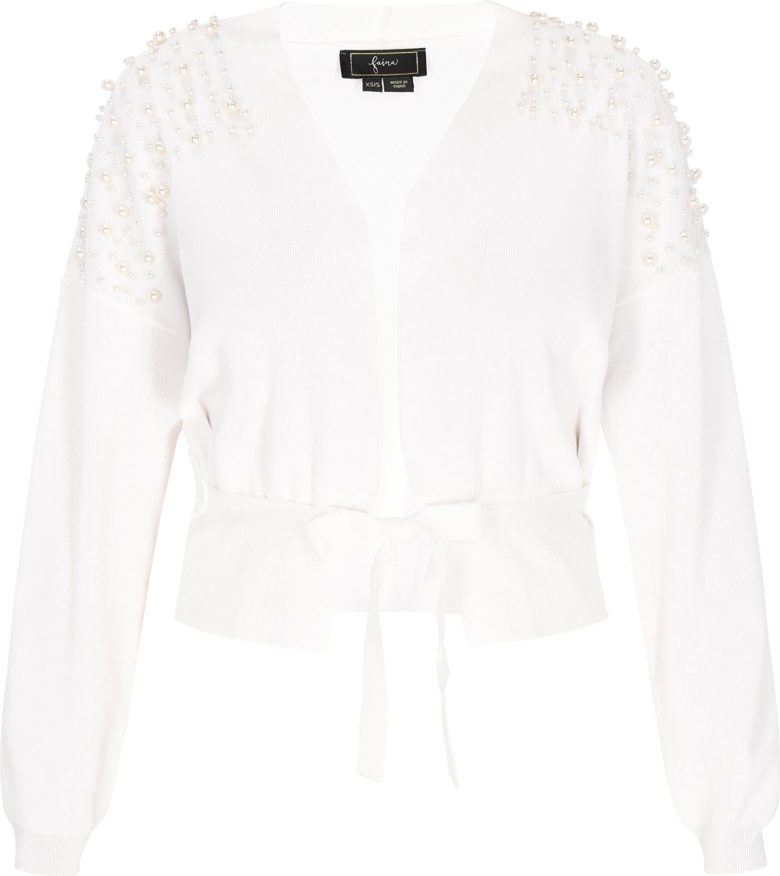 Faina Strickjacke Frauen Weiß