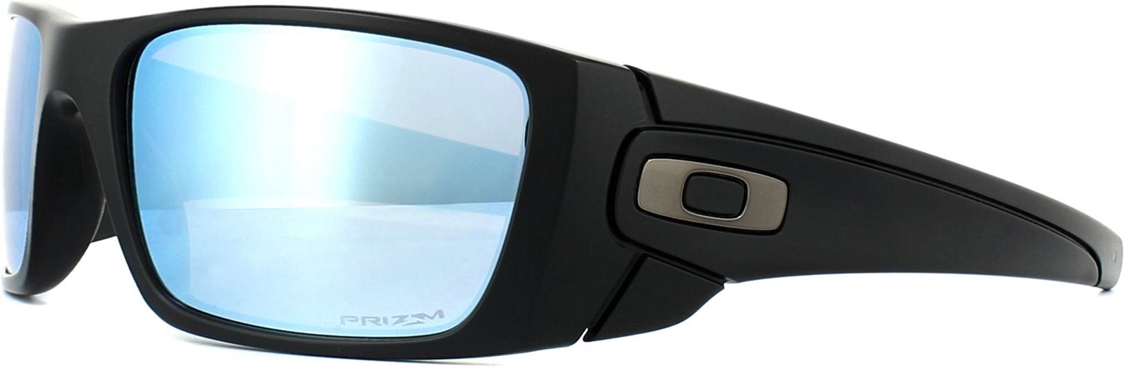 Oakley Wrap Herren Matt Schwarz Prizm Deep Water Polarized Sonnenbrille