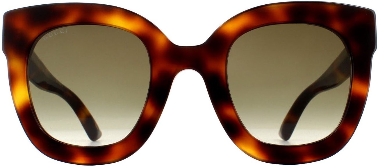 Gucci Sonnenbrille GG0208S 003 Havanna Braun Verlauf