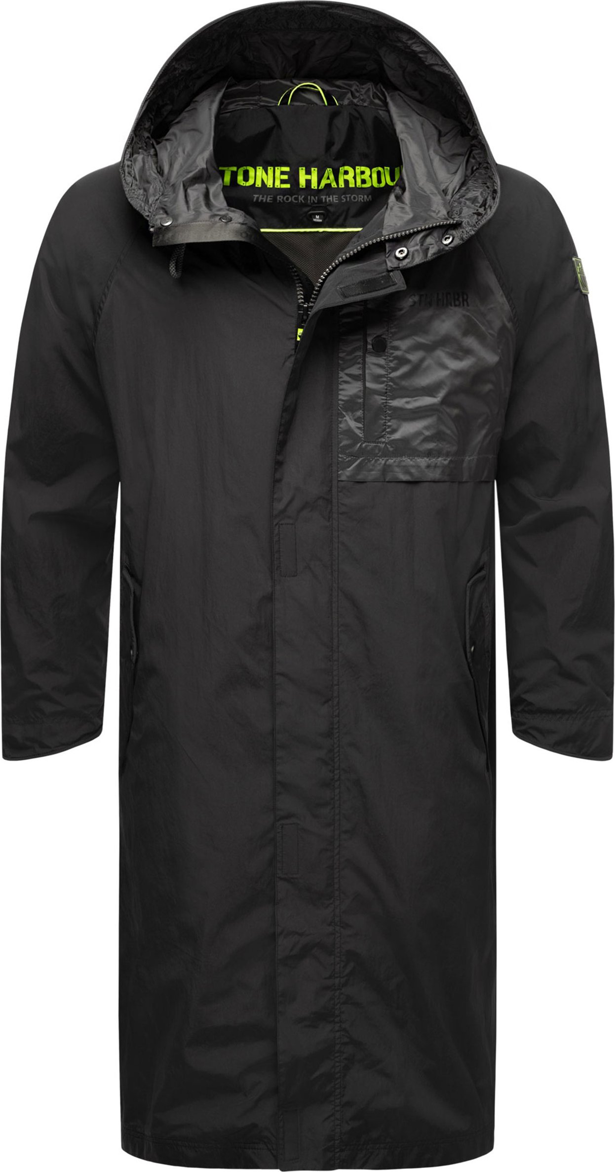 Stone Harbour Herren Regenjacke Zafaar lang geschnitten & wind- / wasserabweisend