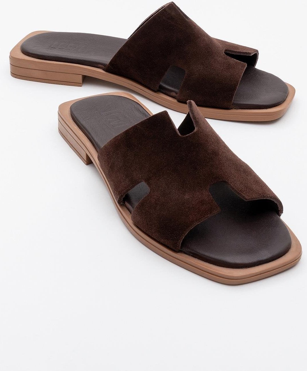 Jez Leder Slide Sandale (Women)