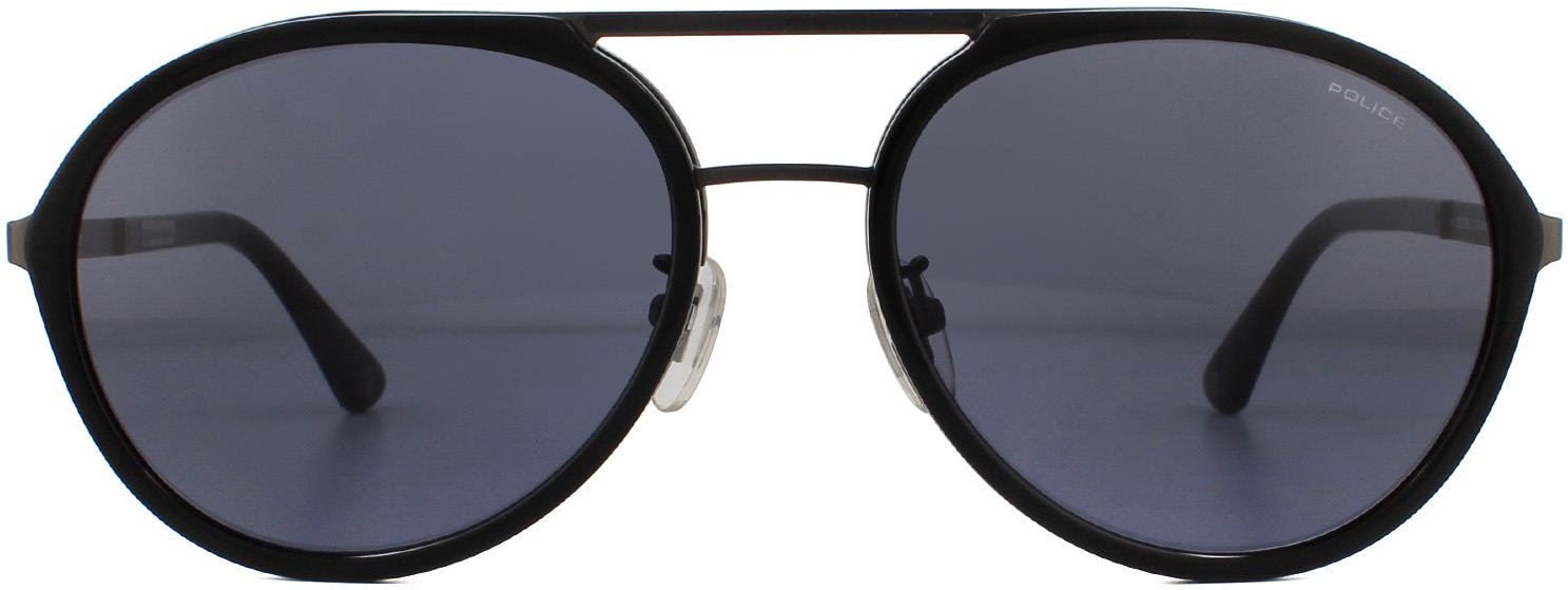 Police Aviator Mens Matte Gunmetal Grey Sonnenbrille