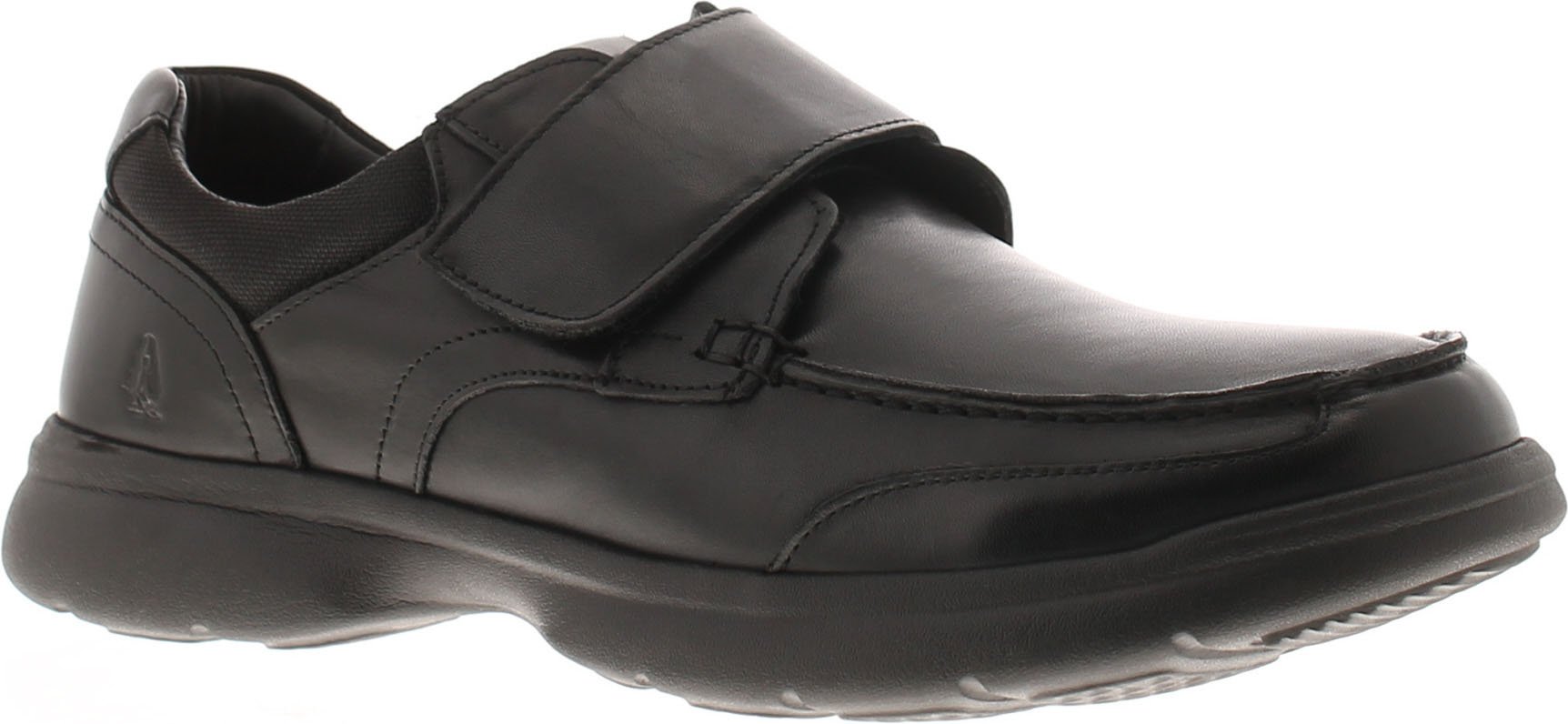 Hush Puppies Hector Leder Herren Schwarz Mokassin Schuhe