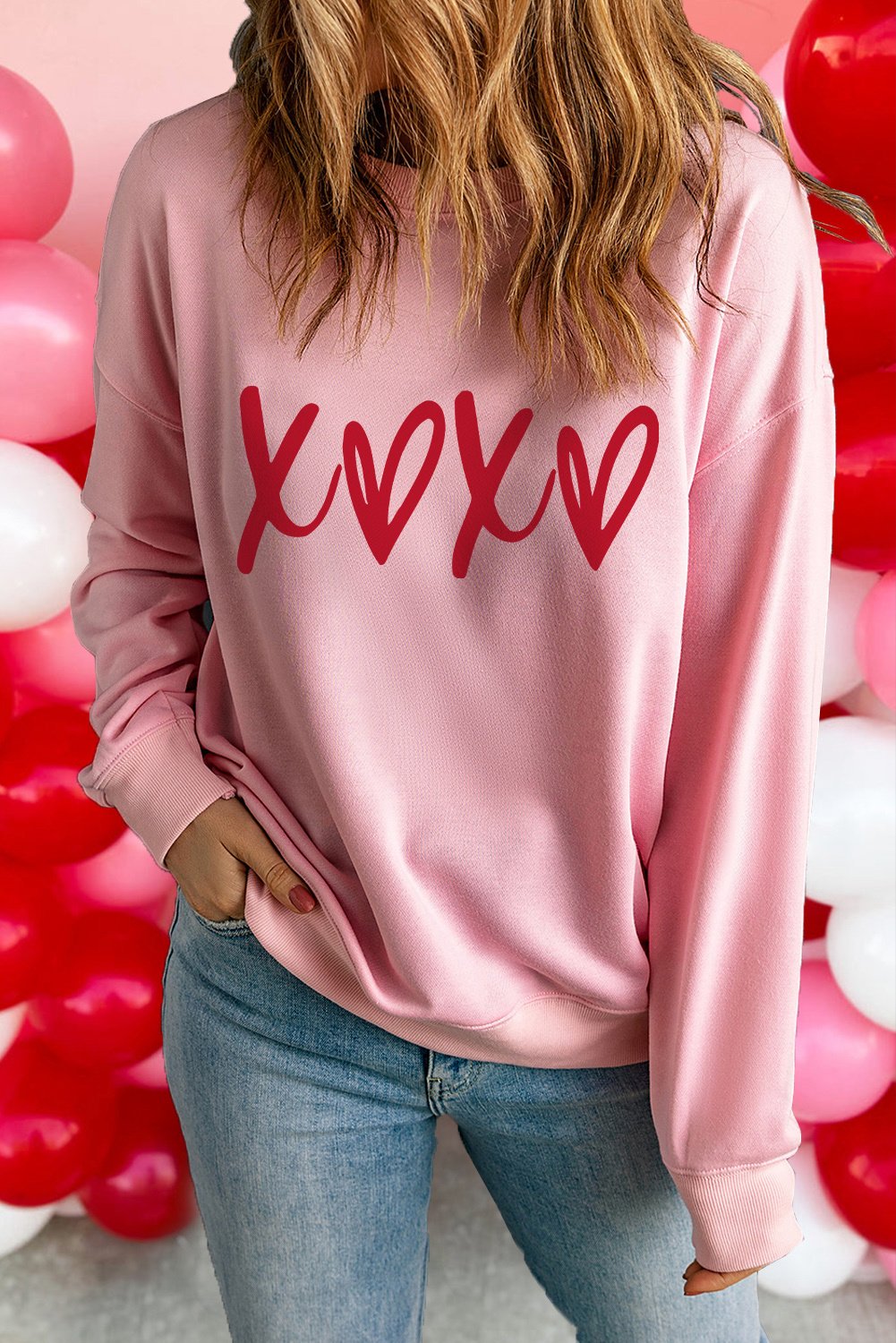 Xoxo Grafik Sweatshirt