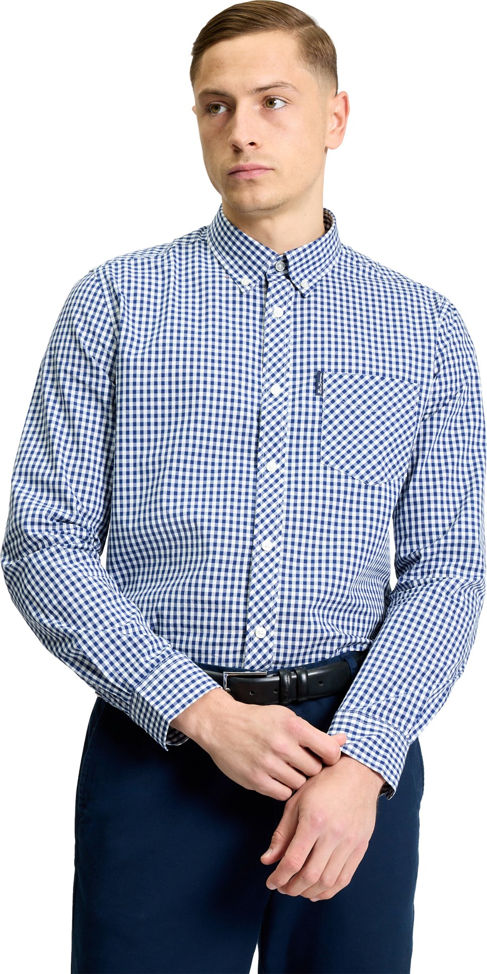 Ben Sherman - "Signature" Hemd für Herren, Langärmlig (Dunkelblau)