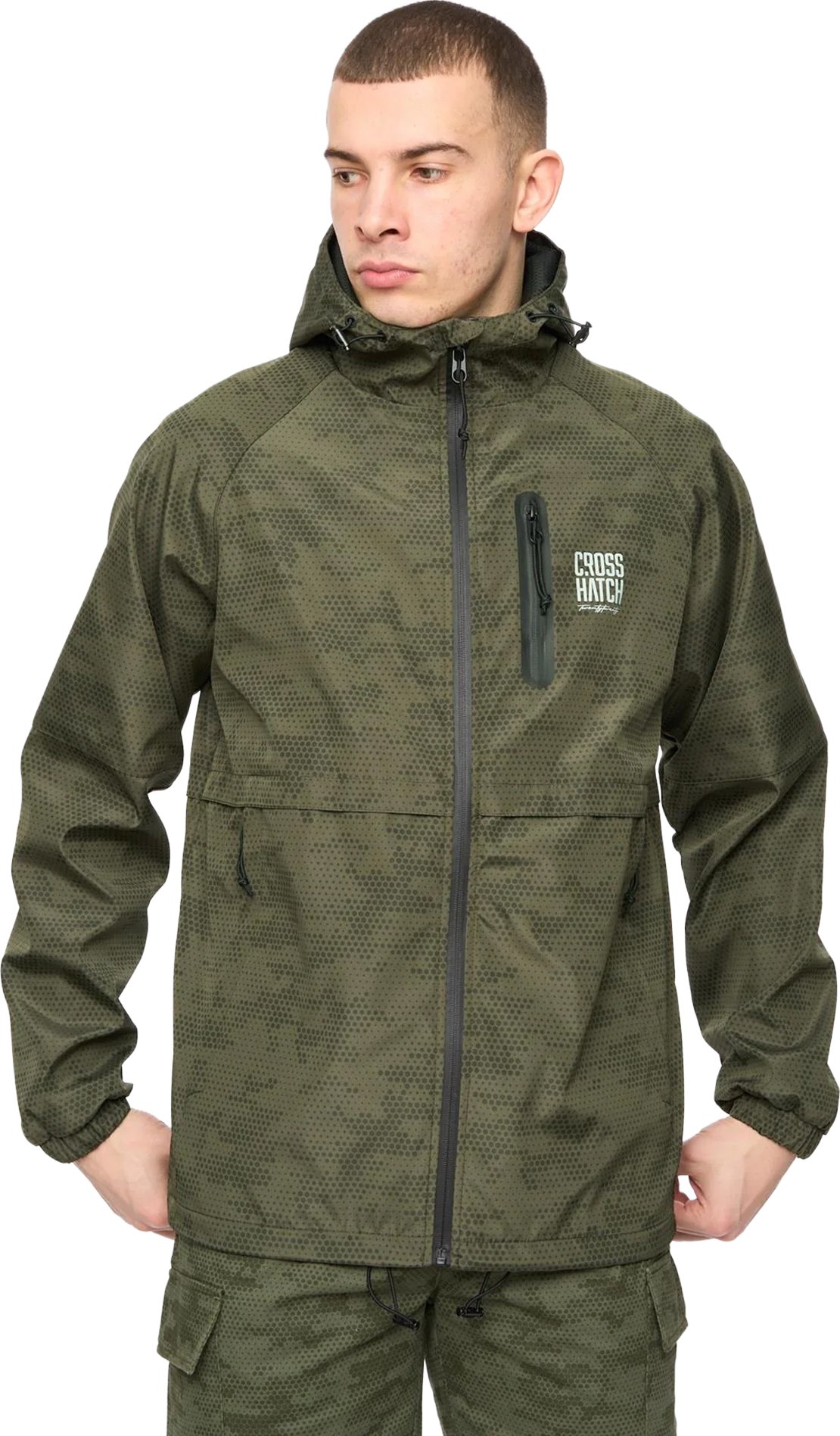 Crosshatch - "Janscore" Jacke für Herren (Tiefes Olivgrün)