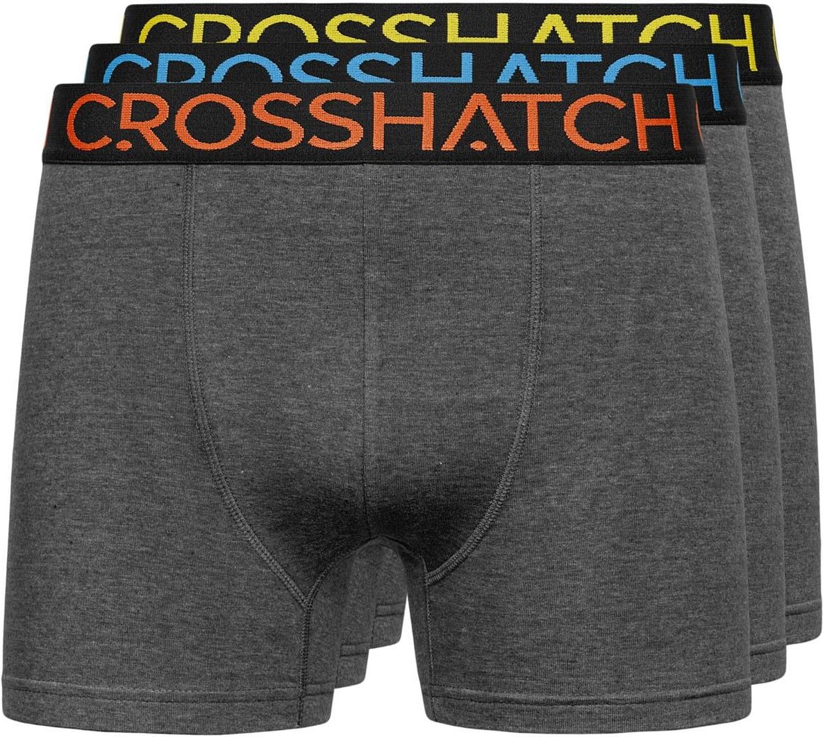 Crosshatch - "Chasma" Boxershorts für Herren (3er-Pack) (Grau)