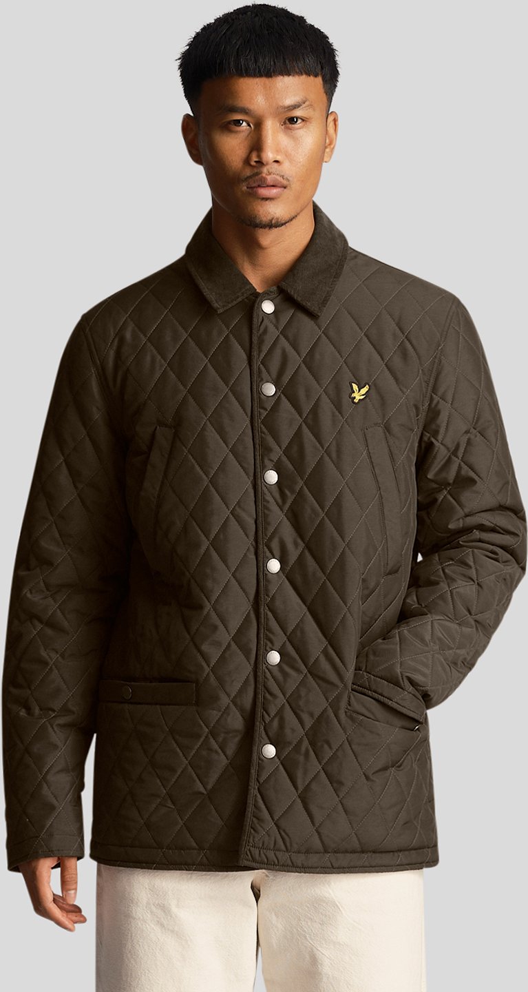 Lyle & Scott – Steppjacke in Olivgrün
