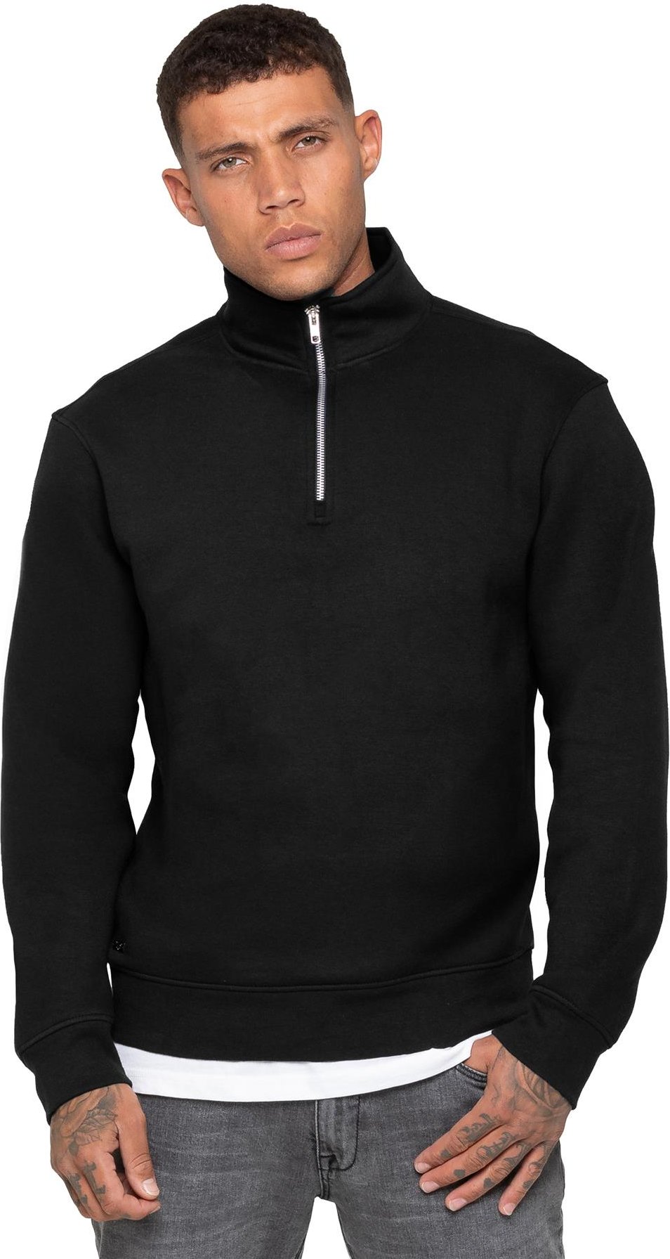 Thumbnail - Enzo Milano | Herren Halbzip Sweatshirt