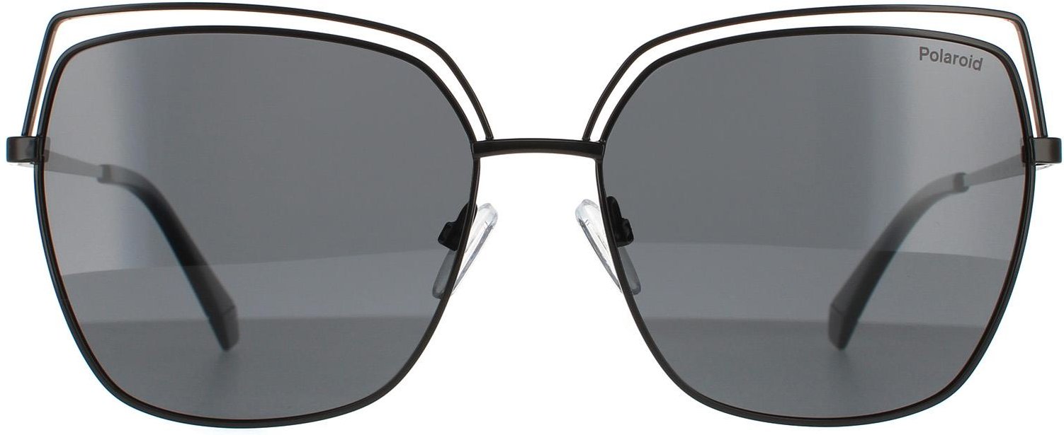 Polaroid Square Womens Schwarz Grau Polarisiert