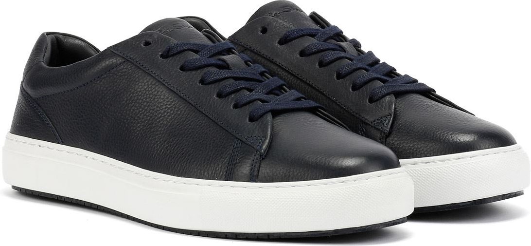 Ben Sherman Ace Cupsole Leder Herren Sneaker In Blau