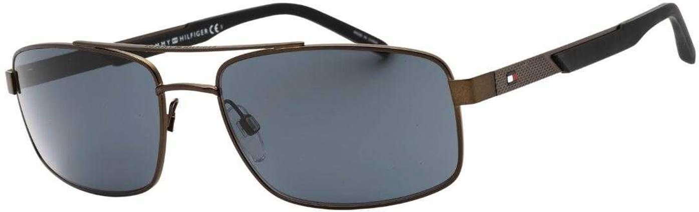 Tommy Hilfiger - Sonnenbrille für Herren, Metall (Dunkelgrau)