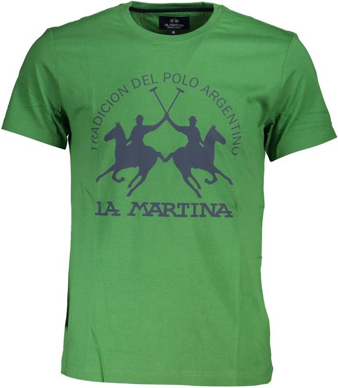 Thumbnail - La Martina Verde Baumwolle Herren T-Shirt