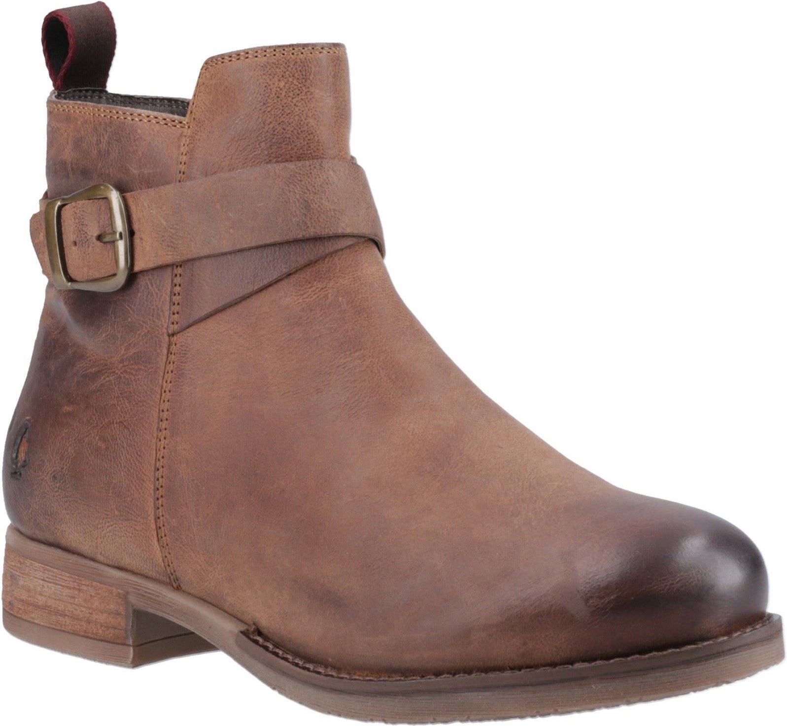 Hush Puppies Elise Leder Damenbraune Stiefel