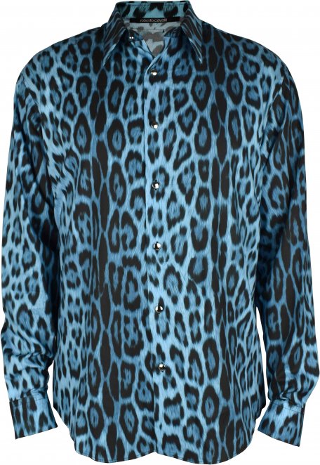 Roberto Cavalli Hemd Blau