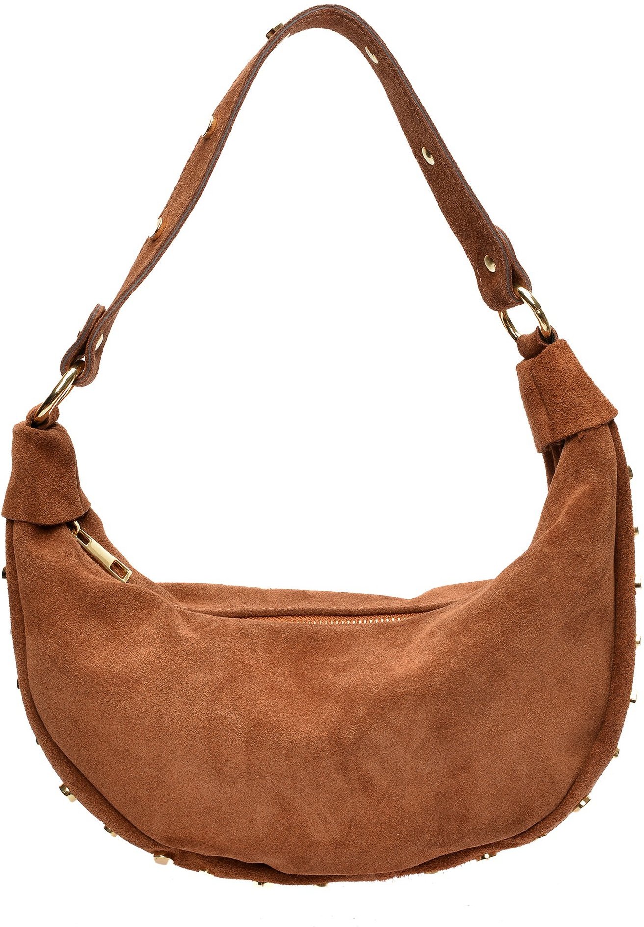 Roberta M Braune Lederhandtasche