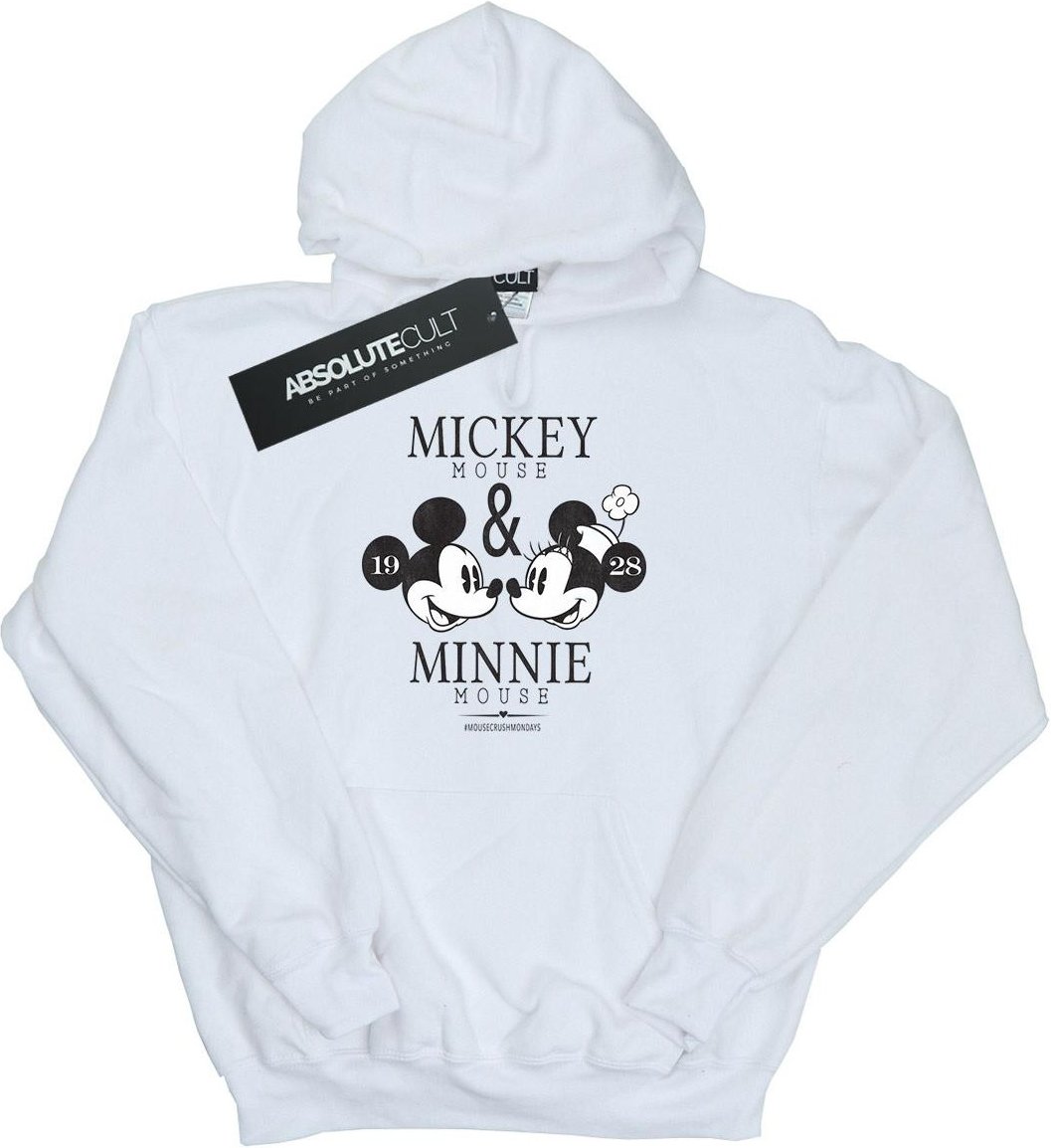 Disney - "Mickey And Minnie Mouse Mousecrush Mondays" Kapuzenpullover für Mädchen (Weiß)