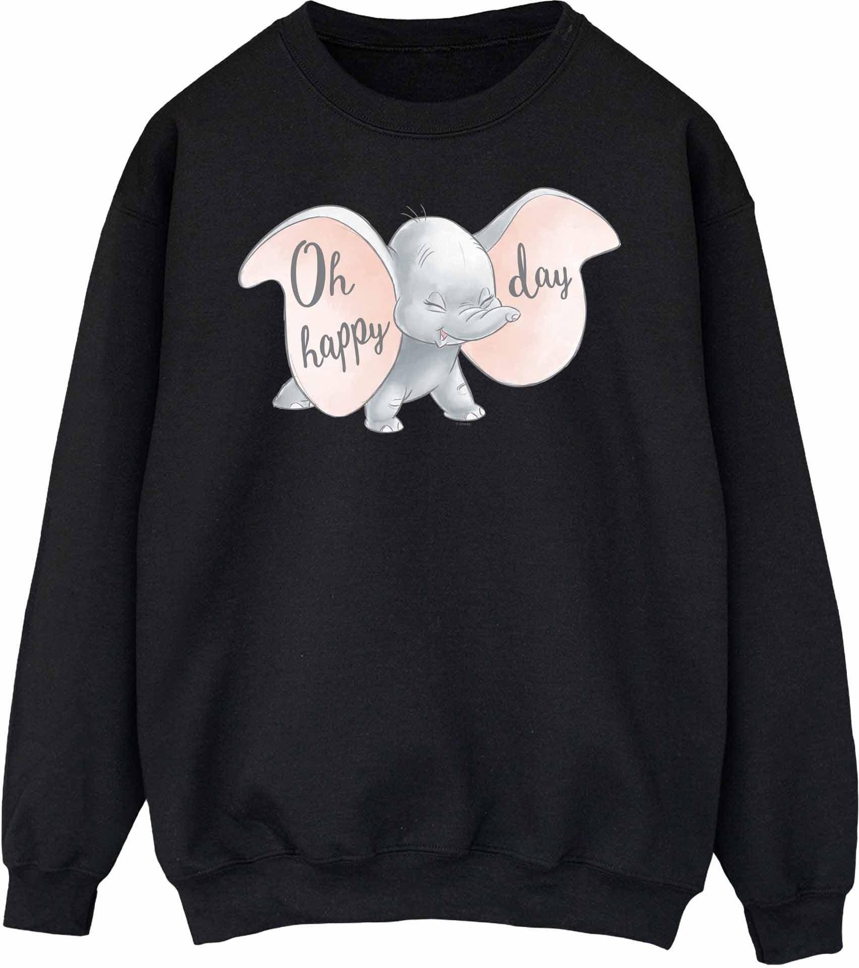Disney - "Dumbo Happy Day" Sweatshirt für Damen (Schwarz)
